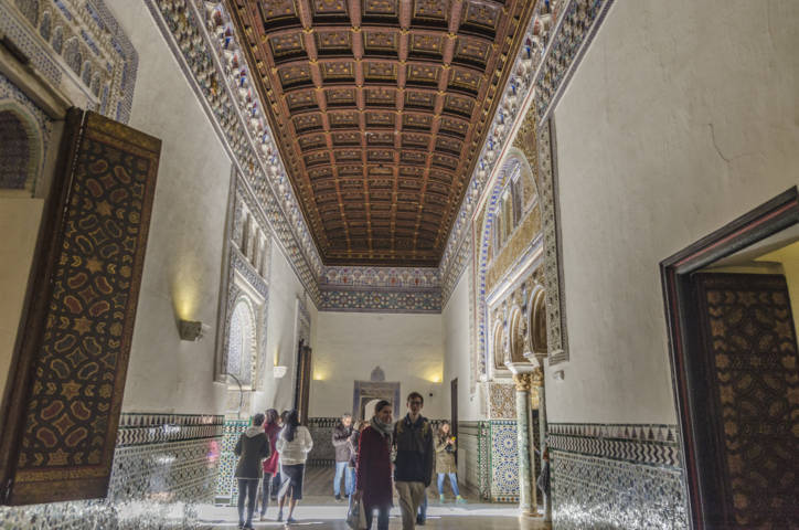Sevilla 109 - Real Álcazar - Palacio del Rey Don Pedro - Salón del Techo de Felipe II.jpg